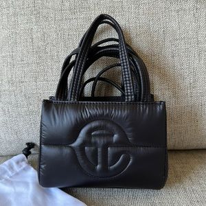 TELFAR- Black Small Puff shopper